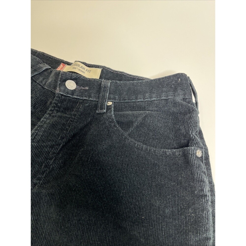 Levi’s 505 Regular Fit Black Corduroy Jeans Men’s 32x32 Cotton Blend - Picture 4 of 9